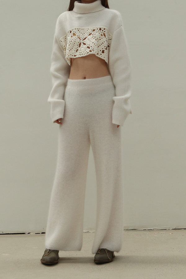 SWAYING/KNIT Seamless Mohair Pants-Double Layer SW211XZ04